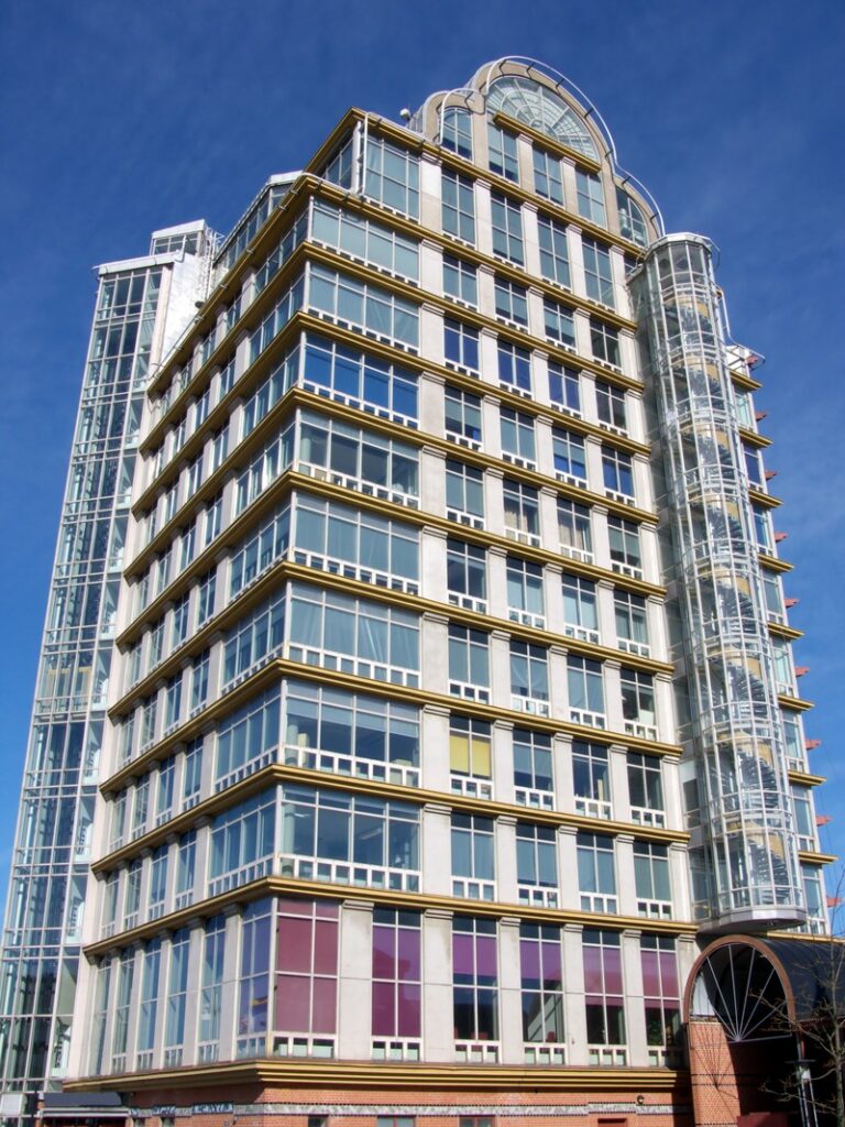 office space for lease pensacola, exterior of a mid-rise commercial office tower